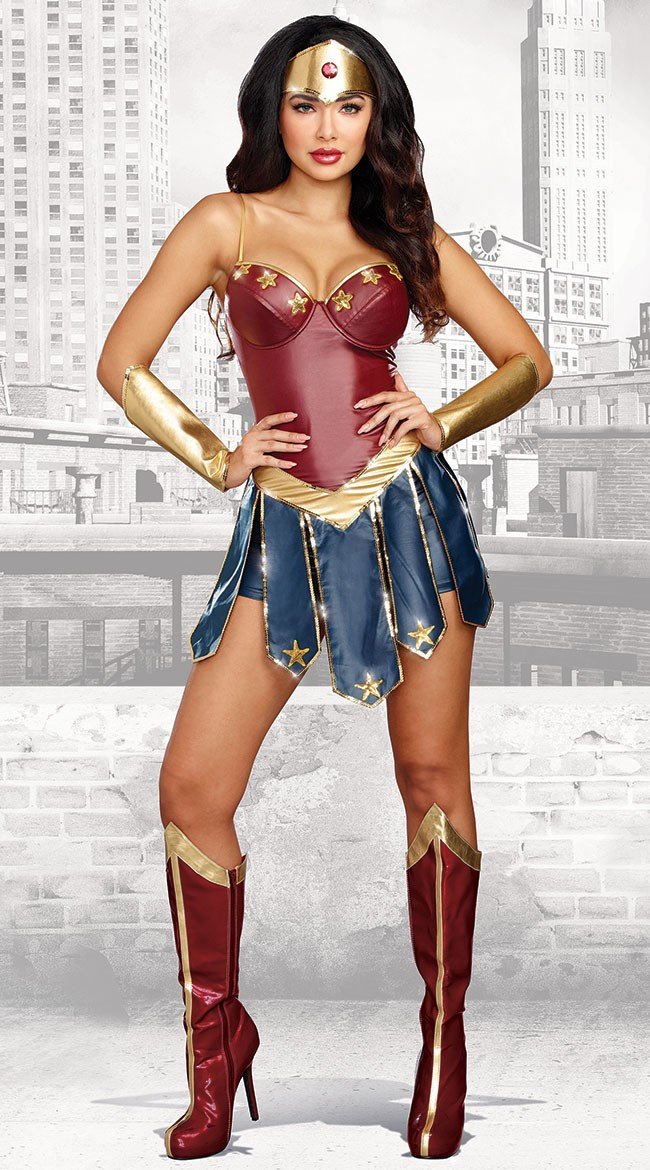 Tegneserie Superhelte Wonder Woman Kostume