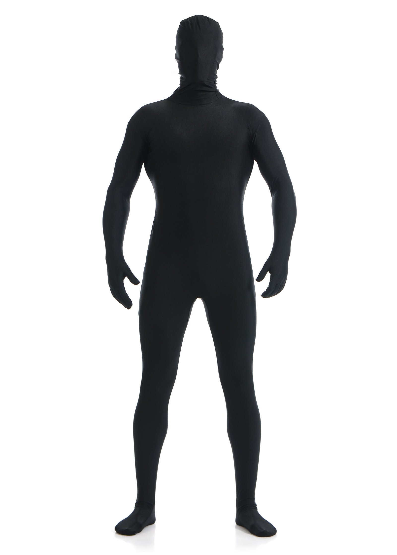 Mænd Lycra Spandex All Inclusive Skinsuit Sort