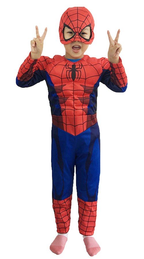 Spiderman Muskel Kostume Superhelt Kostumer Til Børn