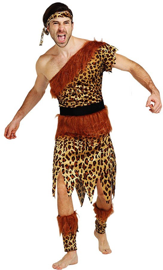 Udklædning Leopard Indianer Kostume til Mænd