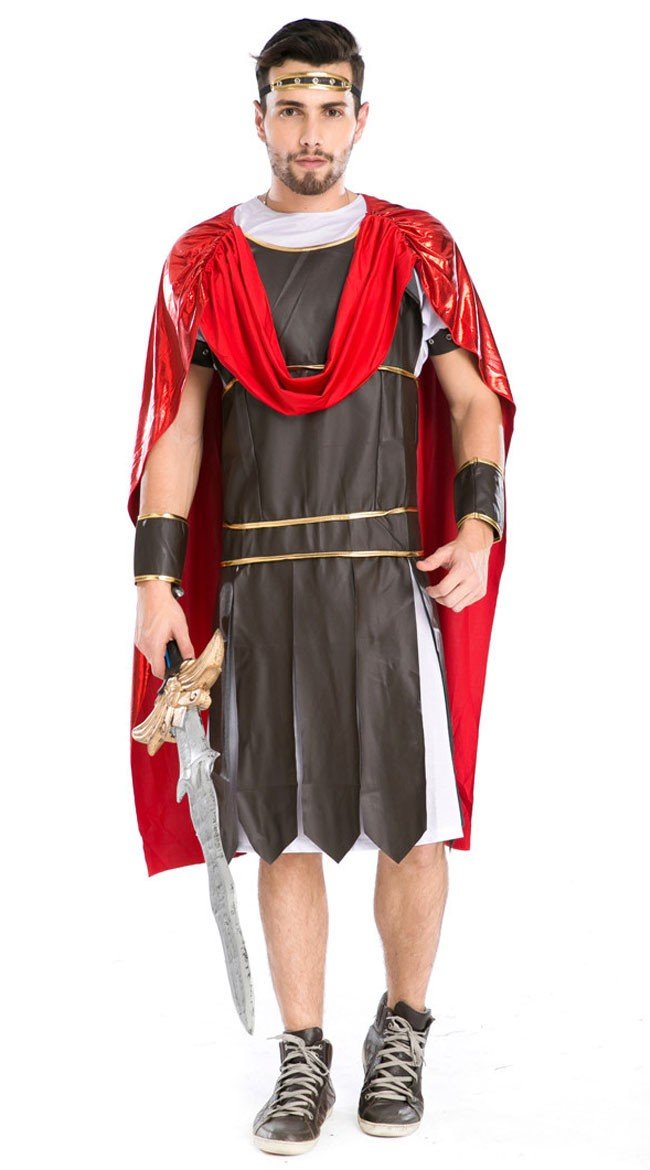 Halloween Romersk Gladiator Kostume Til Mænd