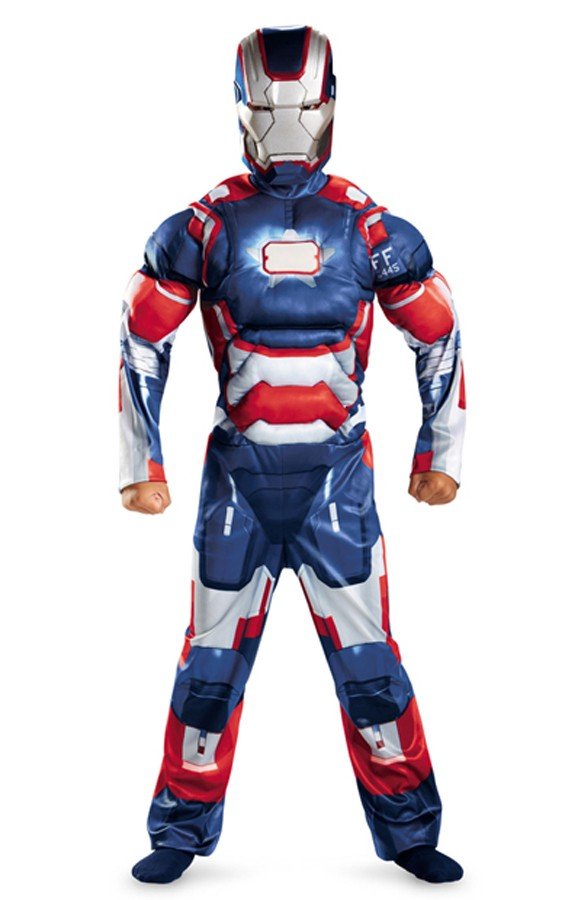 Avengers Iron Man Mark VII Klassisk Muskel Kostume Til Børn Blå