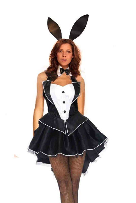 Sort Playboy Bunny Kostume