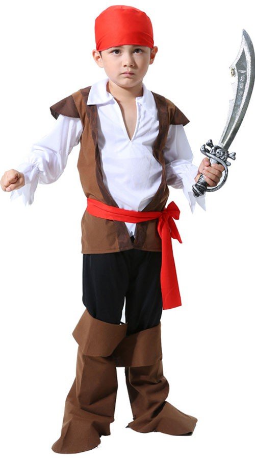 Børn Pirat Jack Halloween Kostume Drenge