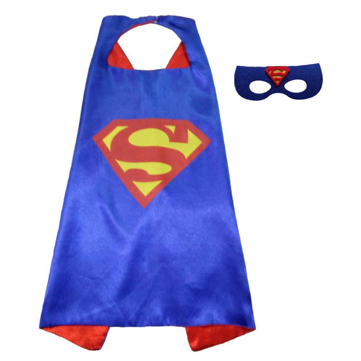Blå Superman Kappe Superhelte Kappe Til Børn