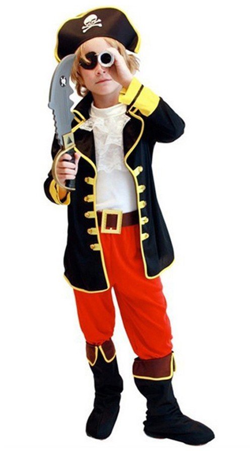 Kaptajn Jack Halloween Pirat Kostume Til Børn