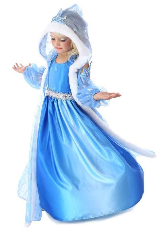 Frost Kostume Prinsesse Elsa Kjole Børn