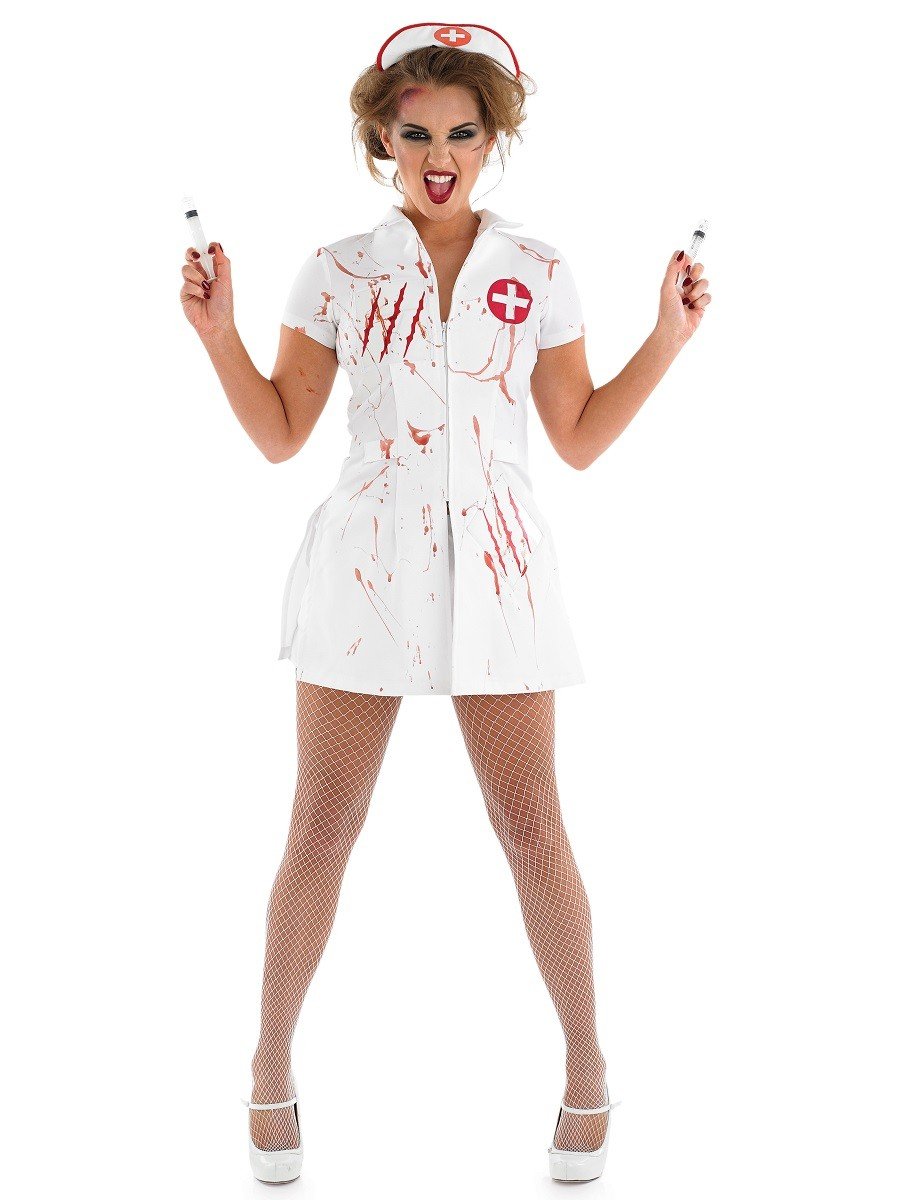 Mareridt Halloween Sygeplejerske Kostume