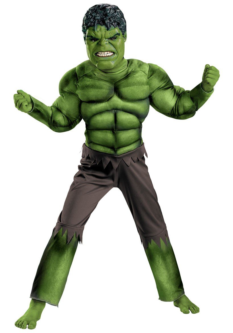 Muskel Avengers Hulk Kostume Børn Superhelt Kostumer