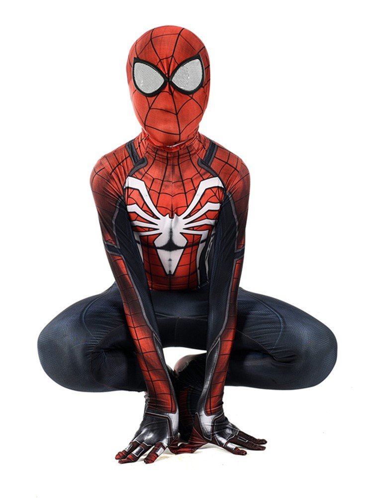 PS4 Spiderman Kostume til Børn og Voksne Halloween Superhelte Kostumer