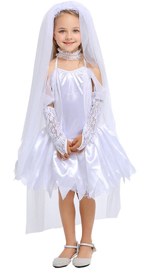 Børn Brude Kostume Til Piger Halloween