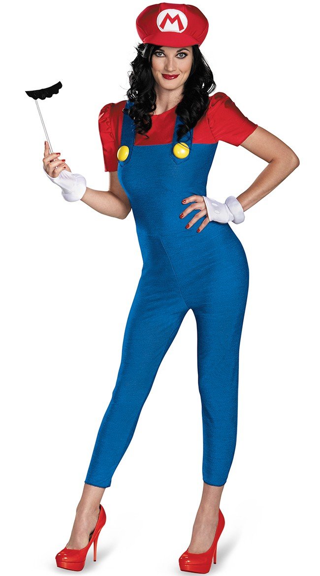 Deluxe Blikkenslager Mario Kostume Kvinde Bodycon