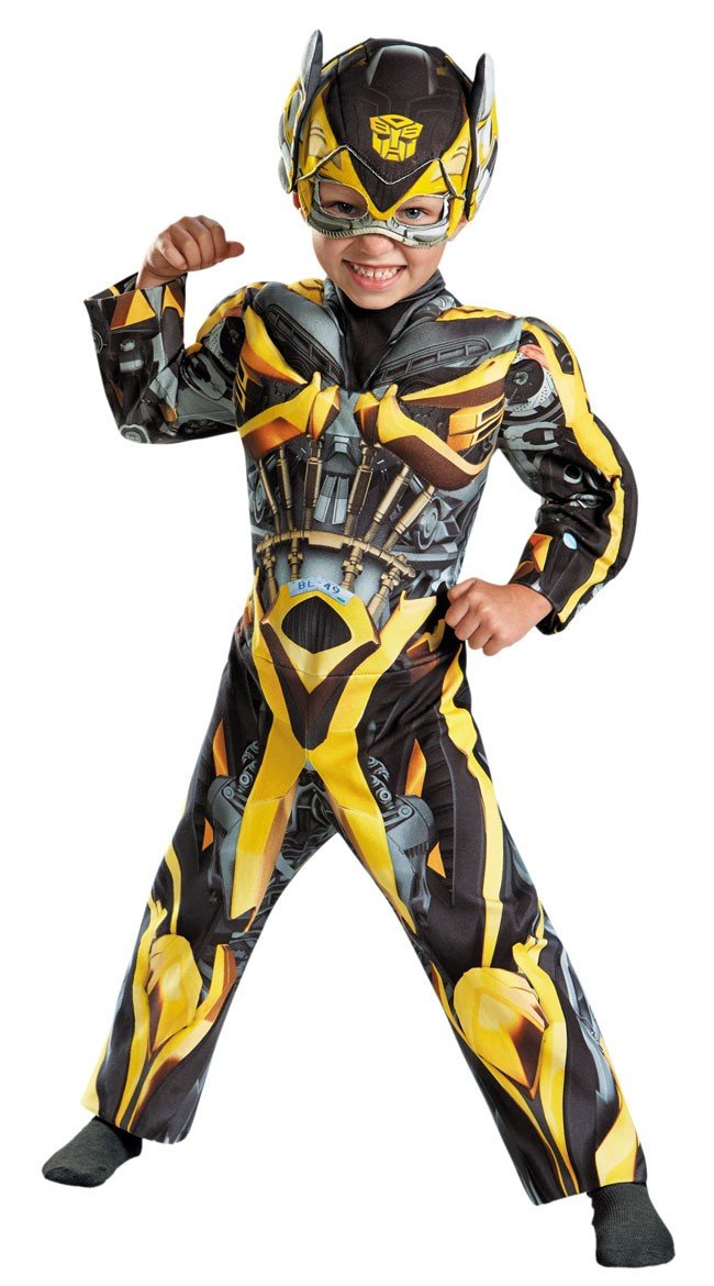 Muskel Transformers Bumblebee Kostume Til Børn