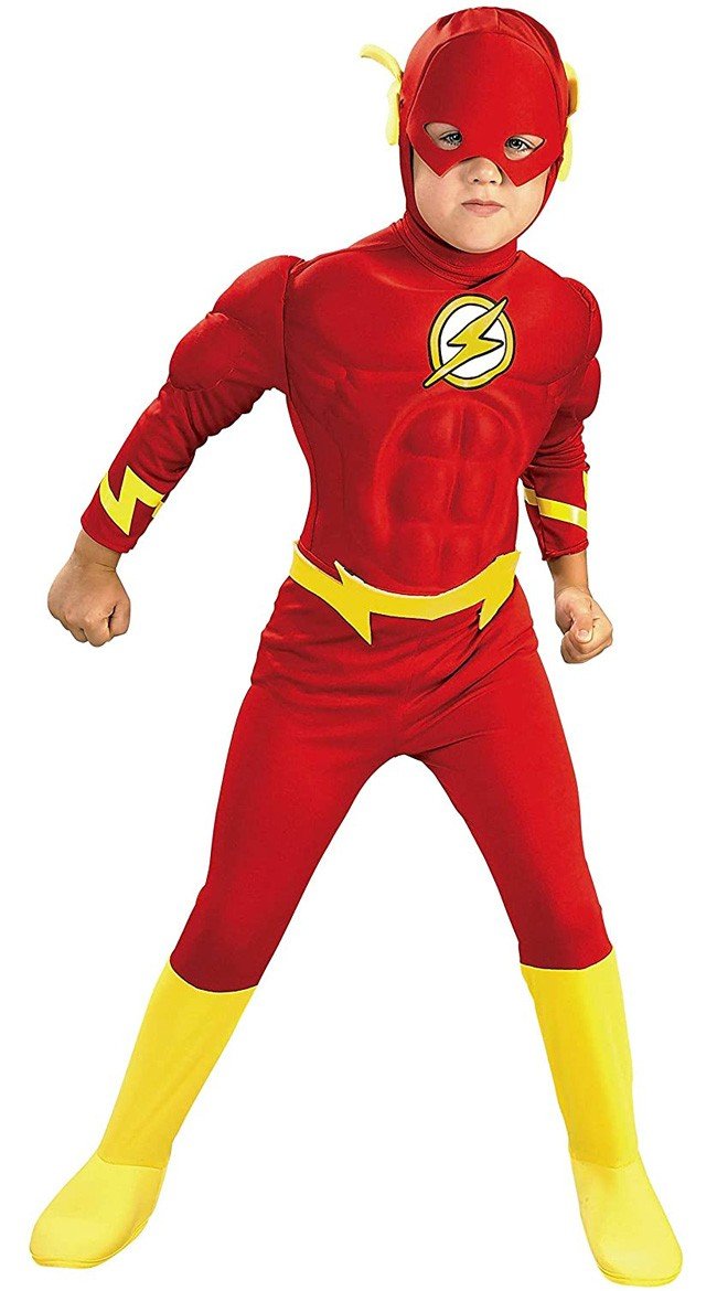 DC Comics Muskel The Flash Kostume Til Børn