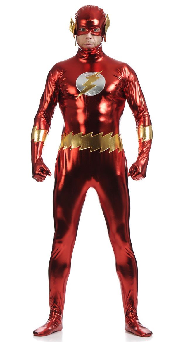 Metallisk Flash Kostume Til Mænd