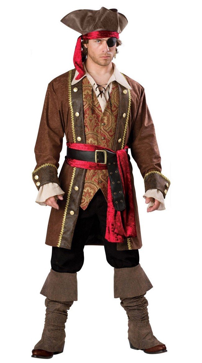 Deluxe Skulduggery Pirat Kaptajn Kostume
