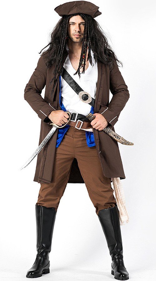 Prestige Kaptajn Jack Sparrow Pirat Kostume