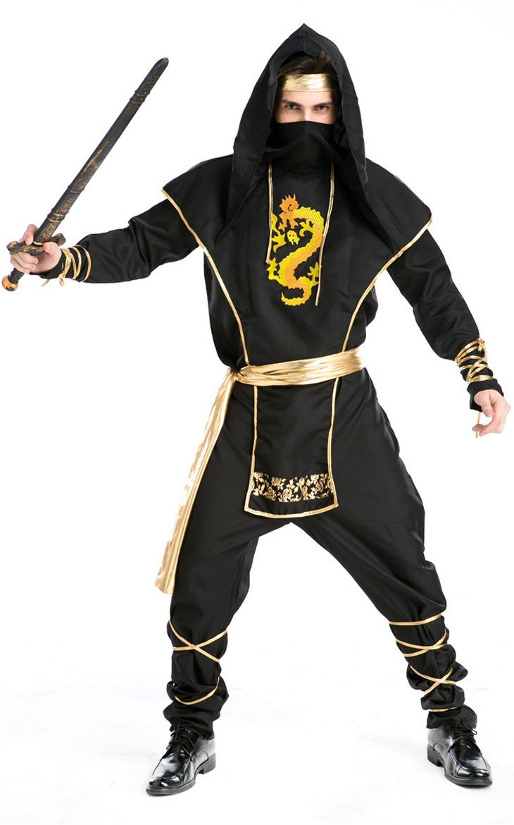 Halloween Ninja Kostume Udklædning Voksen