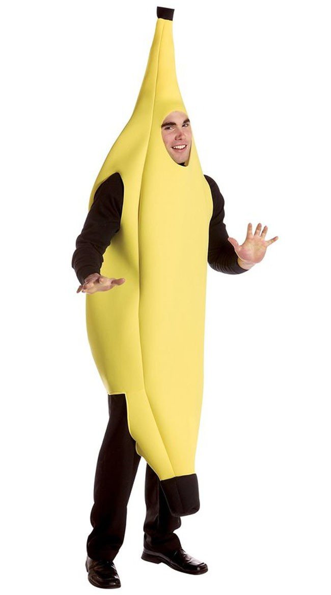 Udklædning Banan Kostume til Mænd