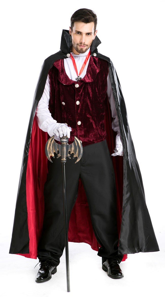 Deluxe Gotisk Vampyr Kostume til Mænd