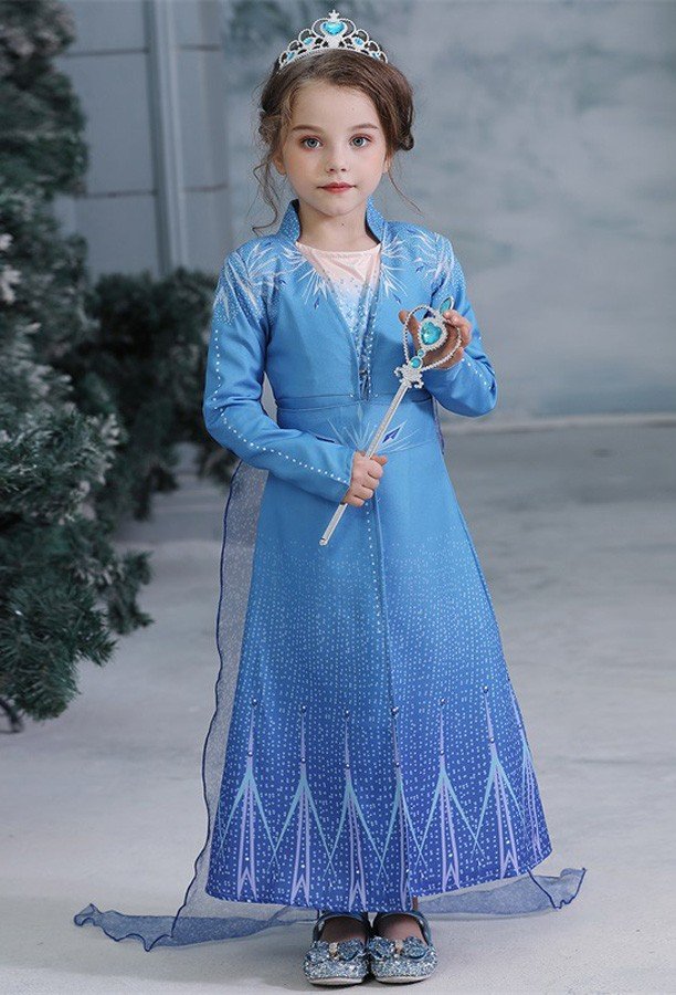 Frost 2 Elsa Prinsessekjole Børn Kosutmer