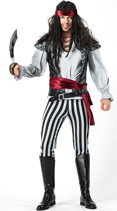 Mænd Jack Sparrow Pirat Kostume Halloween Kostumer
