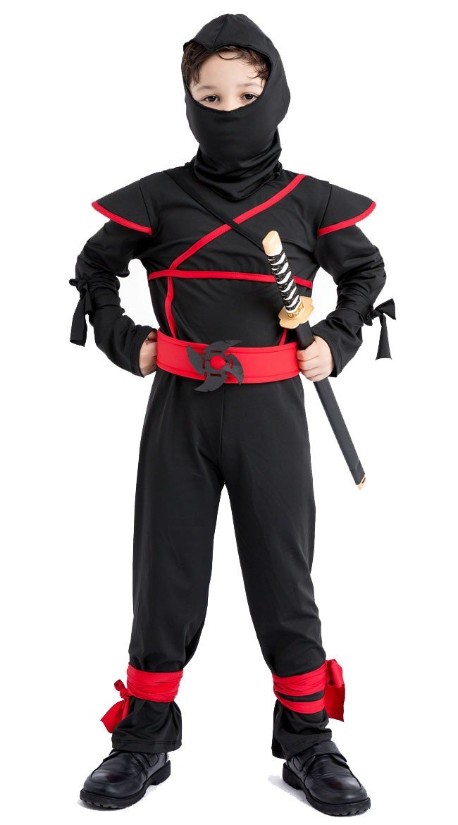 Halloween Mester Ninja Kostume Til Børn