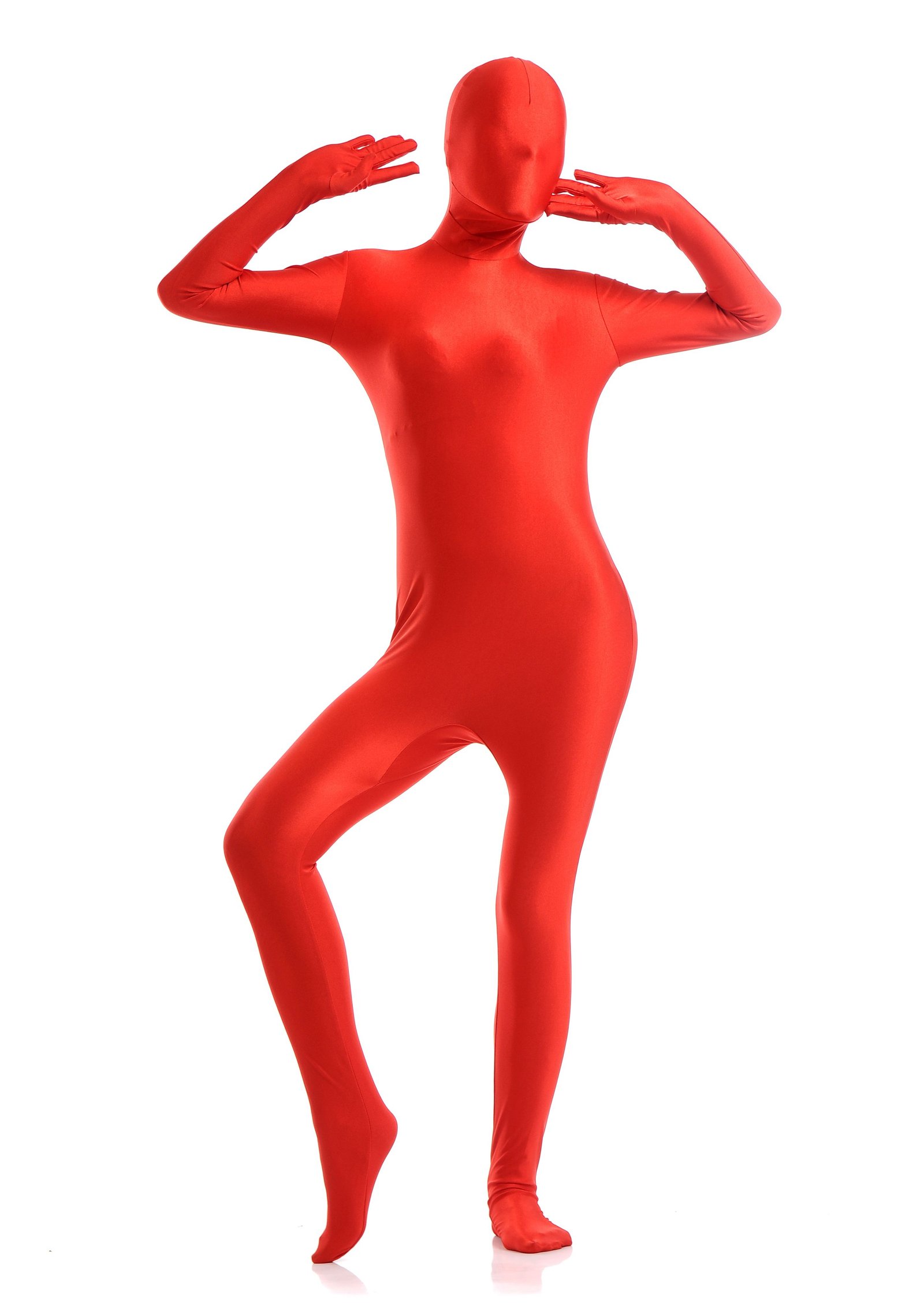 Dame Lycra Spandex All Inclusive Skinsuit Rød