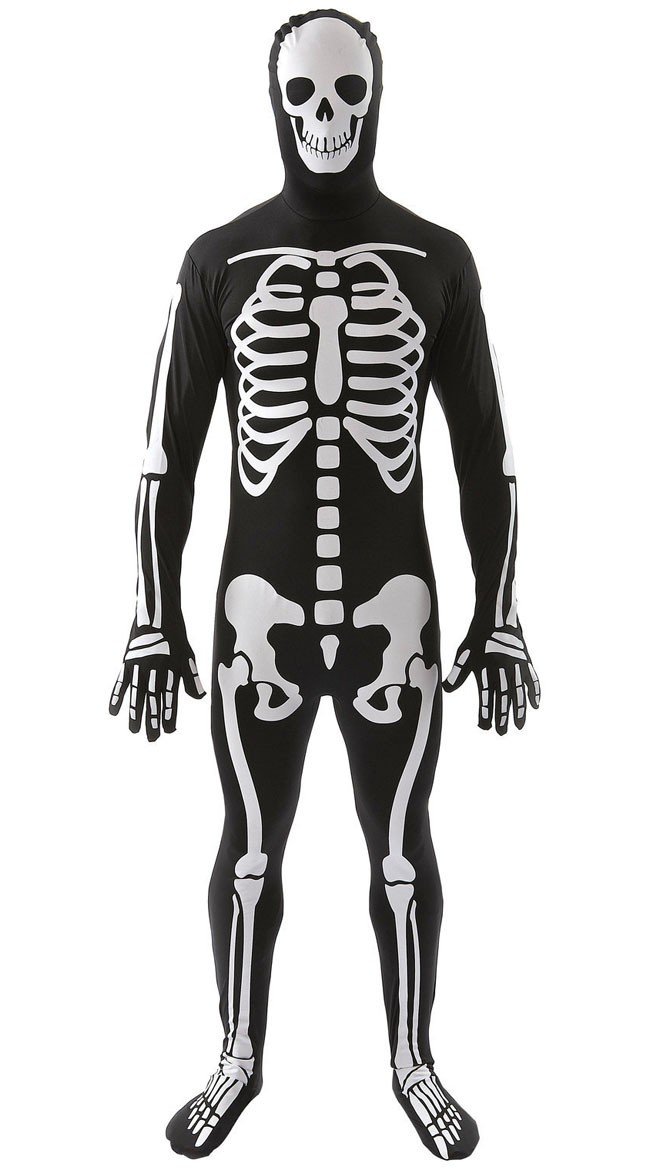Halloween Skelet Kostume Til Mænd