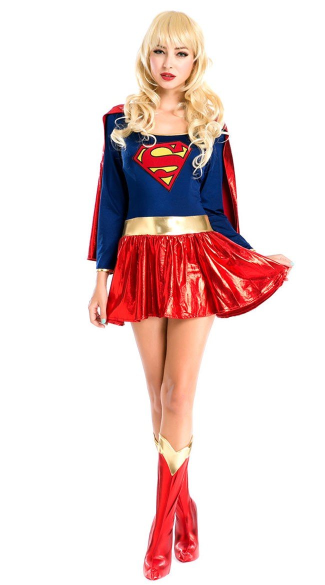 Deluxe Tegneserie Superwoman Kostume