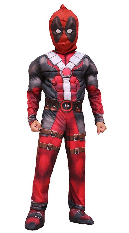Deadpool Muskel Kostume Til Børn Halloween Superhelt Kostumer