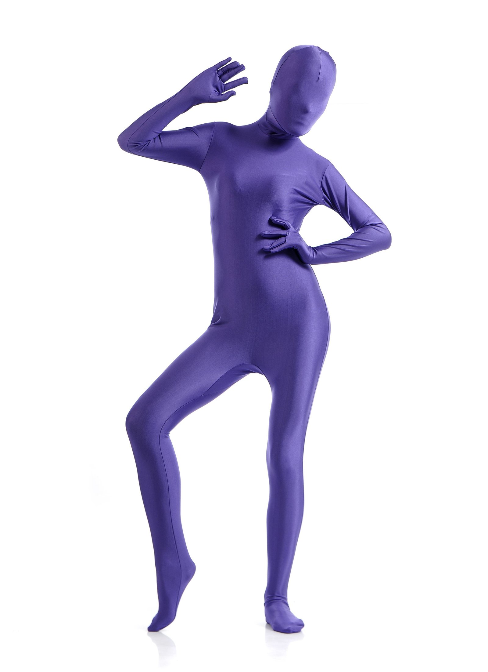 Dame Lycra Spandex All Inclusive Skinsuit Lilla