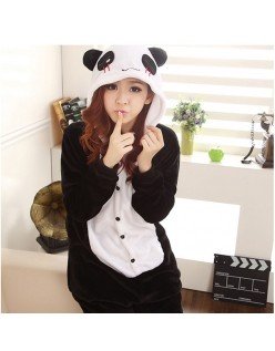 Langt Ærme Panda Kigurumi Cosplay Nattøj