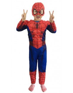 Spiderman Muskel Kostume Superhelt Kostumer Til Børn