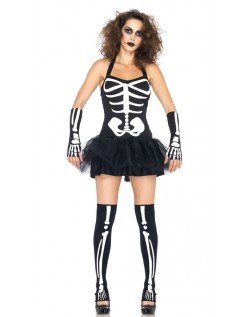 Frække Halloween Skelet Kostume Voksne