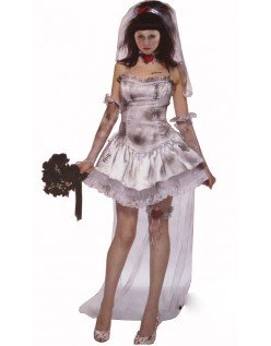 Halloween Spøgelse Zombie Brudekostume