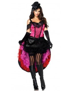 Cool Babe Burlesque Kjole Can Can Kostume