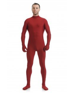 Lycra Spandex Skinsuits til Mænd Second Skin Kostume Rød