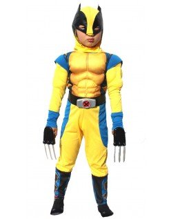 Børn Muskel Wolverine Kostume Superhelt Kostumer