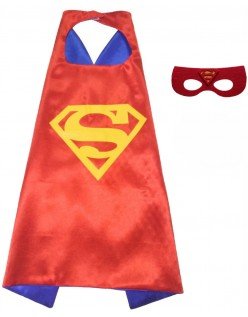 Rød Superman Kappe Superhelte Kappe Til Børn