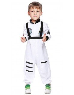 Astronaut Kostume Til Børn Hvid Børnekostume