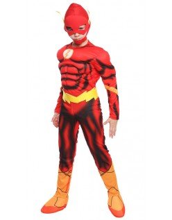 Muskel The Flash Kostume Til Børn Halloween Superhelt Kostumer