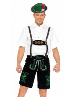 Tysk Oktoberfest Lederhosen Kostume