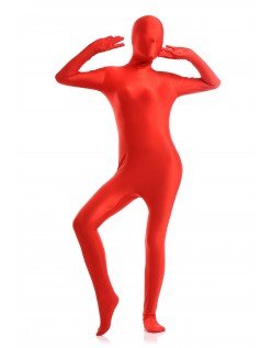 Dame Lycra Spandex All Inclusive Skinsuit Rød