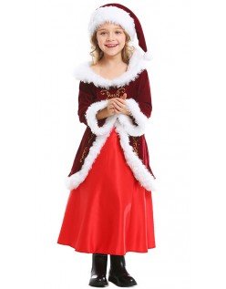Børn Julekostume Piger Mrs. Claus Kostume