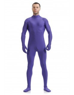 Lycra Spandex Skinsuits til Mænd Second Skin Kostume Lilla